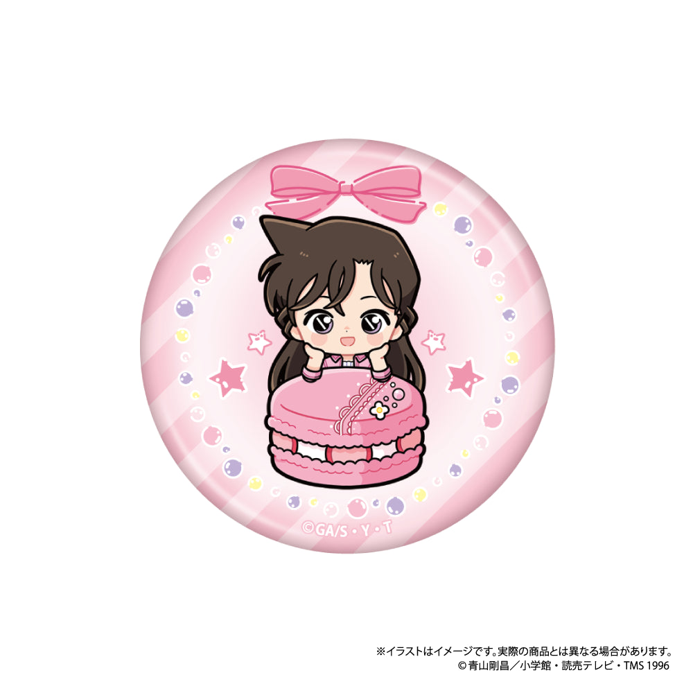 名探偵コナン コナン展 缶バッジ 毛利蘭 連載30周年記念 名探偵コナン展 アクリルブロック 缶バッジ 毛利蘭