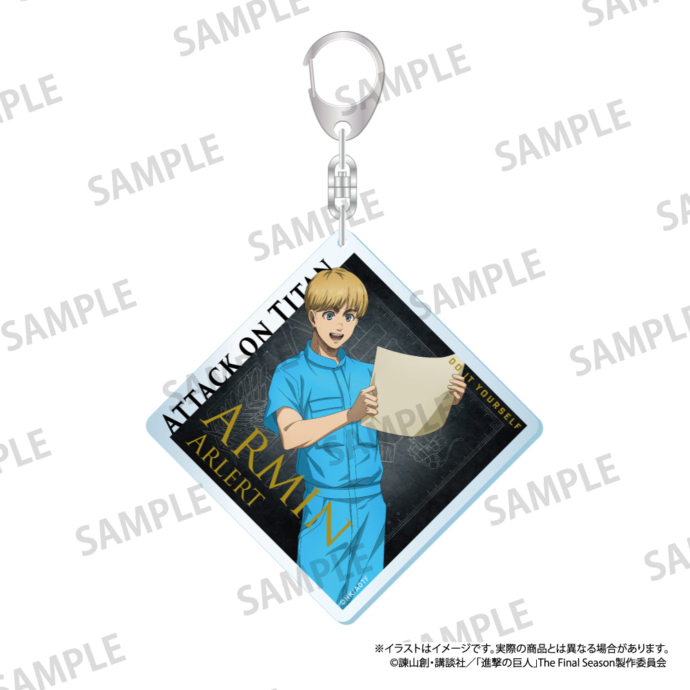 アクリルキーホルダー アルミン・アルレルト（DIY）｜進撃の巨人