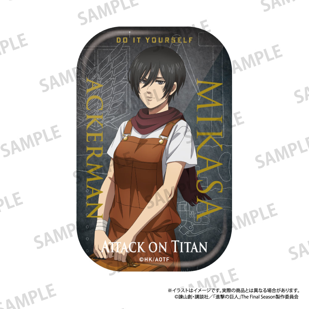 長方形缶バッジ ミカサ・アッカーマン(DIY)|進撃の巨人 長方形缶バッジ ミカサ・アッカーマン(DIY)|進撃の巨人