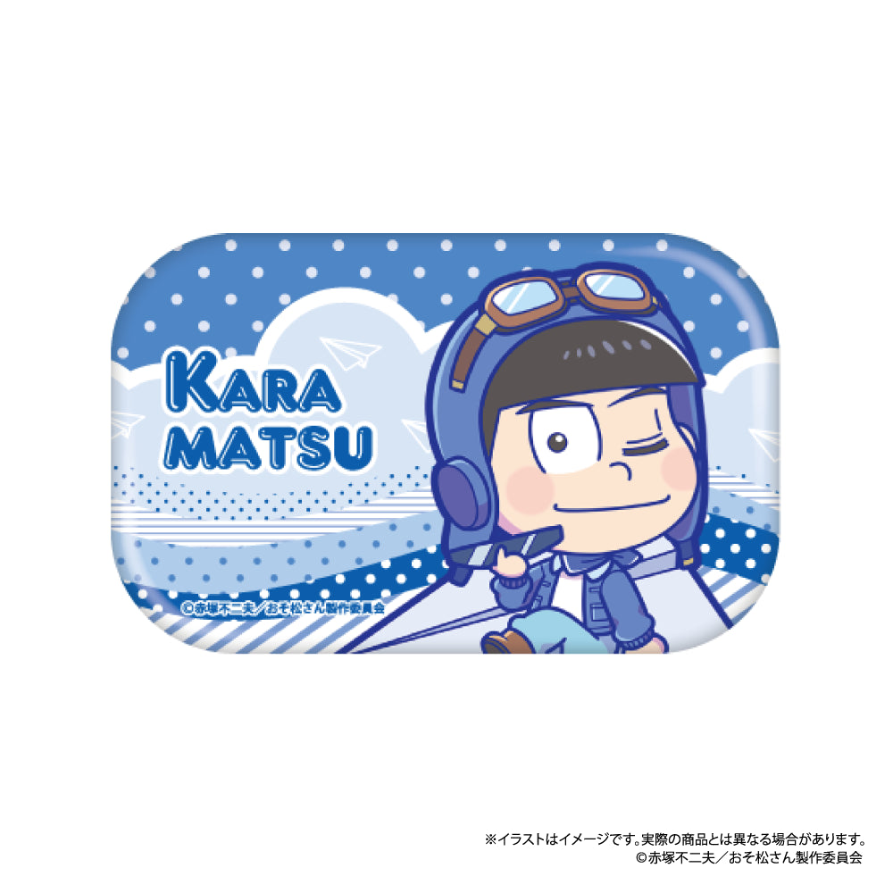 長方形缶バッジ カラ松SD（紙ヒコーキ）｜おそ松さん – LIBERTAS DREAM