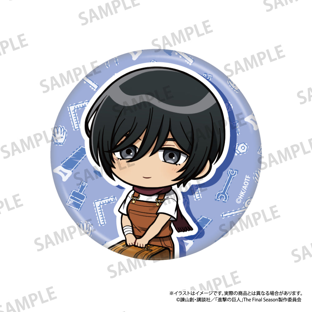 丸型缶バッジ ミカサ・アッカーマン(ミニキャラ)(DIY)｜進撃の巨人