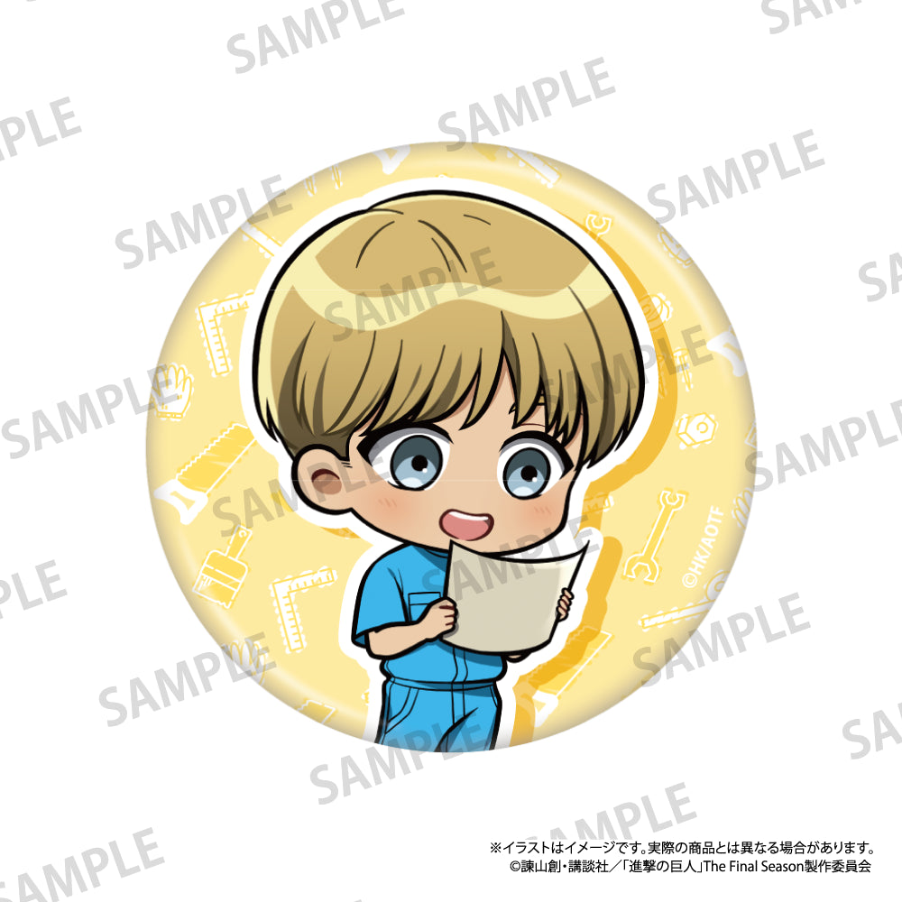 丸型缶バッジ アルミン・アルレルト(ミニキャラ)(DIY)｜進撃の巨人