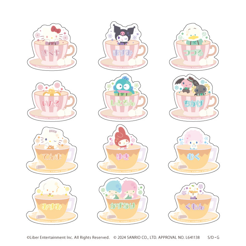 おなまえプレートバッジ05/S＆S コンプリートBOX(全12種セット)(ミニキャライラスト)｜A3!×Sanrio characters