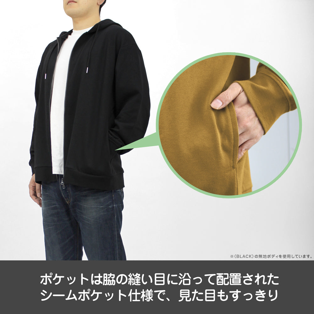 6565-2665 万事屋銀ちゃん「銀」マーク ジップパーカー Ver.2.0/MIX