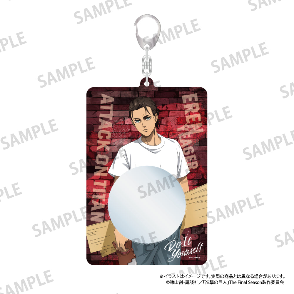 缶バッジケースキーホルダー エレン・イェーガー（DIY）｜進撃の巨人