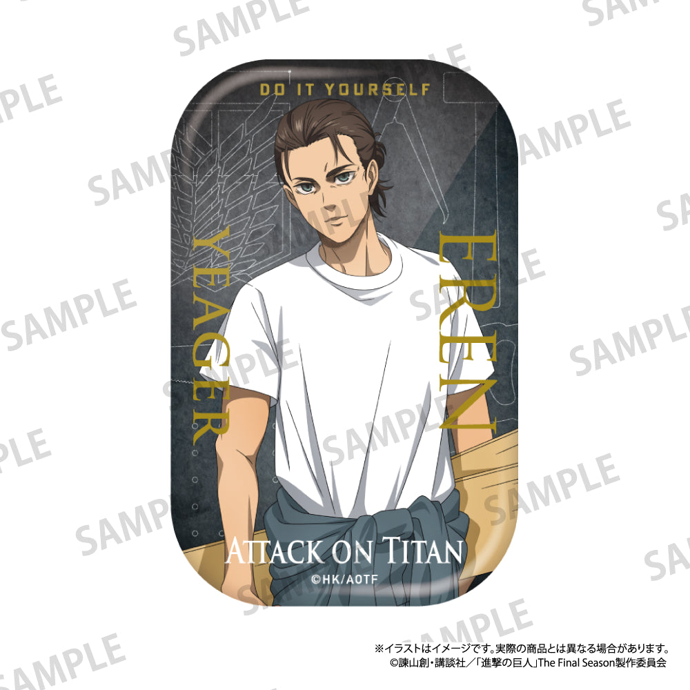 長方形缶バッジ エレン・イェーガー（DIY）｜進撃の巨人