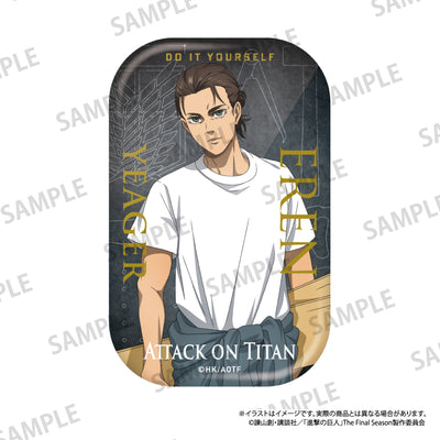 長方形缶バッジ エレン・イェーガー（DIY）｜進撃の巨人