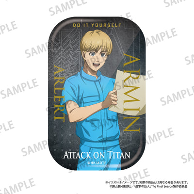 長方形缶バッジ アルミン・アルレルト（DIY）｜進撃の巨人