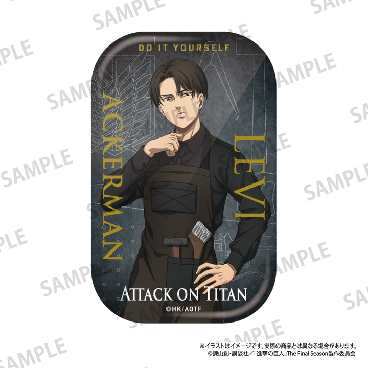 進撃の巨人　リヴァイ・アッカーマン バッジ 2個セット 丸缶バッジ ミカサ・アッカーマン（DIY）｜進撃の巨人 – LIBERTAS