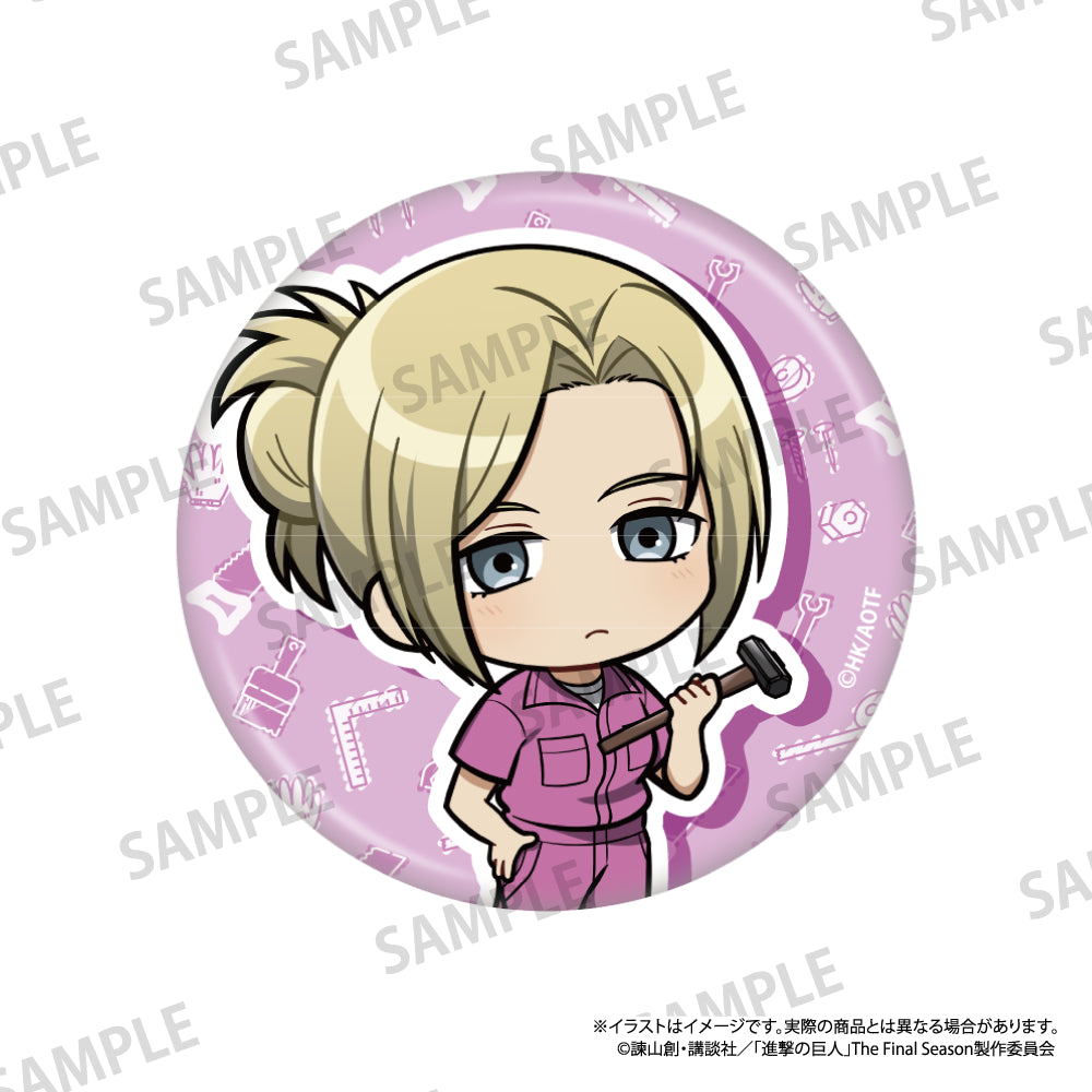 丸型缶バッジ アニ・レオンハート(ミニキャラ)(DIY)｜進撃の巨人