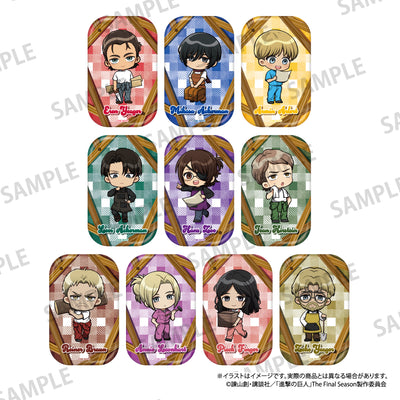 長方形型缶バッジ ライナー・ブラウン(ミニキャラ)(DIY)｜進撃の巨人